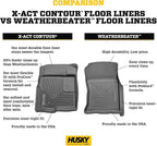 Husky Liners Weatherbeater Floor Mats | Fits 2015 - 2020 Honda Fit | Front & 2nd Row + Cargo, 4-pc. Black