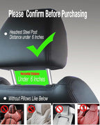 INNOMAX Adjustable Long Arm Tablet Mount, Backseat iPad Holder, 5"-12.5" Devices, Black