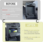 JDMCAR One-Touch Hidden Storage Box Compatible with 2024 2025 2026 Toyota Tacoma Center Console Organizer Armrest Secret Compartment