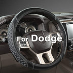 West Llama Customized Auto Car Steering Wheel Cover for Dodge 1989-2011 RAM 1500 2500 3500, Charger, Durango, Challenger(Diam