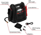 Schumacher Electric 1200A Lithium Car Battery Jump Starter and Power Station, 4-in-1 Solution, 150-PSI Air Compressor, 2.4A