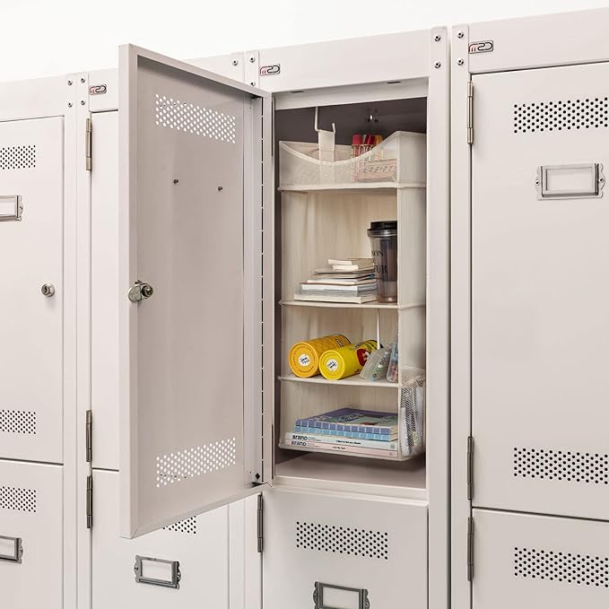 StorageWorks 3-Shelf Hanging Closet Organizer, Adjustable Hanging Closet Organizers and Storage, 12 ¾”W x 12 ¾”D x 32”H, Whit