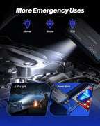 AUTOONE 4000A Car Jump Starter, Battery Jumper Starter Portable for Compact Car Up to 10.0L Gas and 8.0L Diesel Engine Jump
