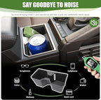 Cup Holder Inserts for 2025 Toyota 4Runner Center Console Cupholder Coaster Liner Replaces Mat for 4 Runner SUV Interior Accessories Black(Only for 2025)