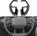 INTGET 2PCS Steering Wheel Cover for 2022-2025 2026 Toyota Tundra Accessories Carbon Fiber Steering Wheel Protector Trim Interior for 2023 2024 2025 2026 Toyota Sequoia Accessories