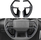 INTGET 2PCS Steering Wheel Cover for 2022-2025 2026 Toyota Tundra Accessories Carbon Fiber Steering Wheel Protector Trim Interior for 2023 2024 2025 2026 Toyota Sequoia Accessories