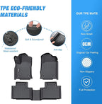 Nilight TPE Floor Mats for 2016 2017 2018 2019 2020 2021 2022 2023 Dodge Durango Jeep Grand Cherokee,All Weather Custom Fit Heavy Duty Floor Liners