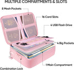 BALEINE Fireproof Document Box with Lock, Portable Fireproof Document Bag Waterproof Fire Proof File Boxes for Documents, Fil