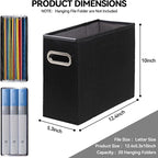 8 Packs Letter Size File Organizer, File Folders Organizer, Fabric Storage Box, Collapsible Paper Organizer with Metal Handle