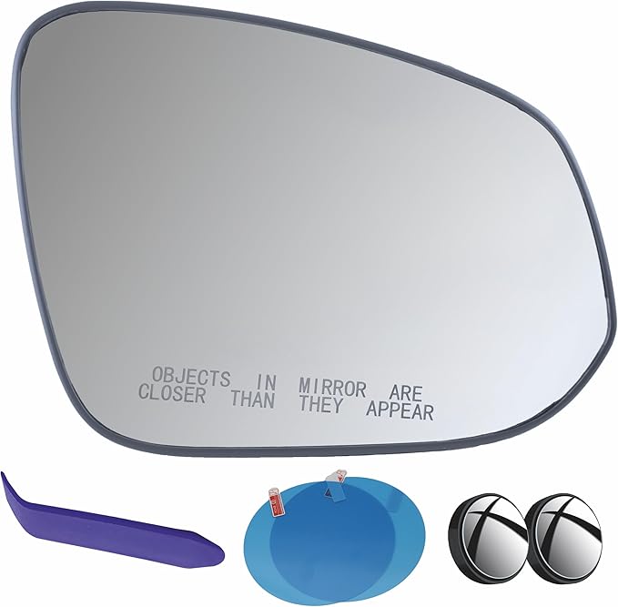 EAP Passenger Side Mirror Glass Compatible with Toyota RAV4 2013-2025, 4runner 2014-2024, Tacoma 2016-2025, Heated 8793142B70 8793142B80 8790204011 8793135C00 879310R260 TO1325144