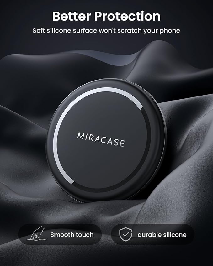 Miracase Magnetic Golf Cart, Gym Phone Holder, Strong Magnet Phone Mount Compatible with iPhone, Google Pixel Any Smartphone, Golf Cart Accessories Phone Caddy Gift for Friends