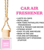 COOLGIRLCANDLES Snow Pixie Car Hanging Fragrance Oil Diffuser for Essential Oils, Long Lasting Car Diffuser Bottle