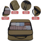 SDGFUI 6 PCS Set Compression Packing Cubes for Travel, Lightweight Packing Organizer Bags Travel Essentials for Carry On, Sui
