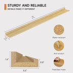 Floating Picture Ledge Shelves for Wall Set of 2, 72 Inches Picture Ledge Shelf with Long Large Nursery Book Shelf for Toys S