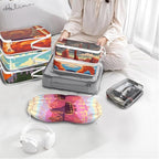 Compression Packing Cubes for Travel, 7 Set National Park Expandable Mesh Luggage Organizers, Waterproof Expandable/Compressi