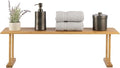 Bamboo Sink Shelf - Countertop Organizer Kitchen, Bathroom, Bedroom, Office - Space-Saving Storage for Soap, Sponges, and Cle