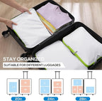 Compression Packing Cubes, 6 Set Packing Cubes for Travel Compression, Lightweight Compressible Package Organizer for Carry O