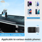 Aunginsy Center Console Dash Storage Organizer Tray with Phone Holder Compatible with Toyota Tundra/Sequoia 2022-2026, Car Dashboard Multi-Functional Mobile Phone Mount Storage Box Insert Accessories