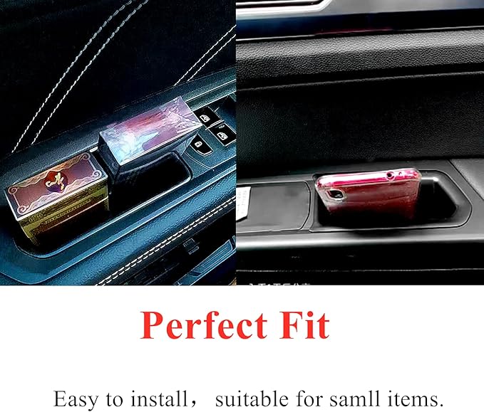 Door Grab Handle Storage Box Organizer Tray Accessories fit for VW Atlas and Cross Sport 2018 2019 2020 2021 2022 2023 (Not fit for 2024) (Handle Organizer)