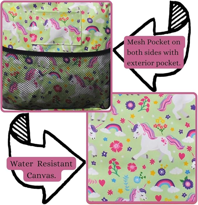 NGIL Extra Large Utility Tote Reusable Grocery Bag Oversized Collapsible for Groceries, Storage, Picnic, Beach (Unicorn-Navy)