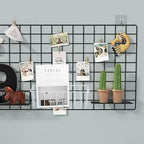 10 Pack Wall Grid Panel Hanging Wire Basket, Metal Wall Storage and Display Basket, Grid Wall Storage Basket for Kitchen, Hom