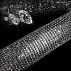 New Diamond Leather Steering Wheel Cover with Bling Bling Crystal Rhinestones, Universal Fit 15 Inch Car Wheel Protector for 