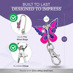 Women’s Bag Charm Key Finder, Car Keychain Hook, Cute Purse Organizer & Tote Bag Accessories, Gifts for Mom - Original