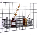 Kaforise Hanging Basket for Wire Wall Grid Panel, Multi-Function Wall Storage and Display Basket, Flower Pots Shelf Balcony P