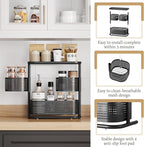 3 Tier Bathroom Counter Organizer, Rotating Countertop Vanity Storage Cabinet with Standing Shelf, Cosmetic Holder for Skinca