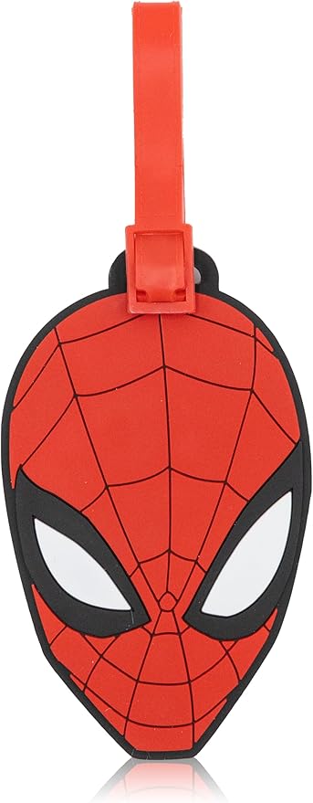 Marvel Spiderman Luggage Tag 2 Piece Set | 4.25" Spiderman Kids Luggage Tags for Suitcases | Travel Essentials Cruise Ship Ac