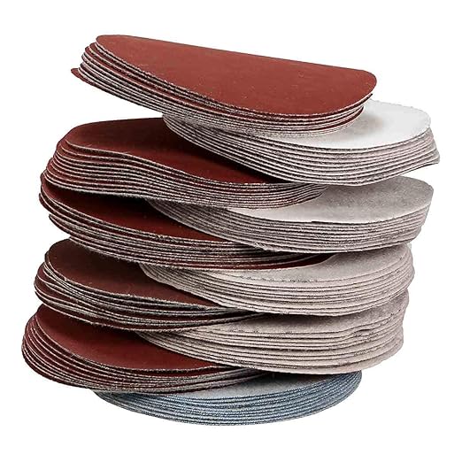 200PCS 3 inch Sanding Discs Hook Loop, VÉZAAR Orbital Sander Pad Headlight Restorations Sandpaper Backing Aluminum Oxide 80 1