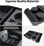 2025 Palisade Lower Console Organizer for 2020 2021 2022 2023 2024 2025 Hyundai Palisade SE/SEL/XRT/Limited/Calligraphy Under Armrest Organizer Insert Tray w/Cup Holder 2025 Palisade Accessories