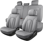 Car Seat Covers Full Set, Leather Seat Covers for Cars, Waterproof Car Seat Protector,Non-Slip Car Interior Covers, Automotiv