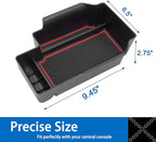 JDMCAR Compatible with Center Console Tray Chevy Colorado/GMC Canyon Accessories 2015-2020 2021 2022 - Red Trim