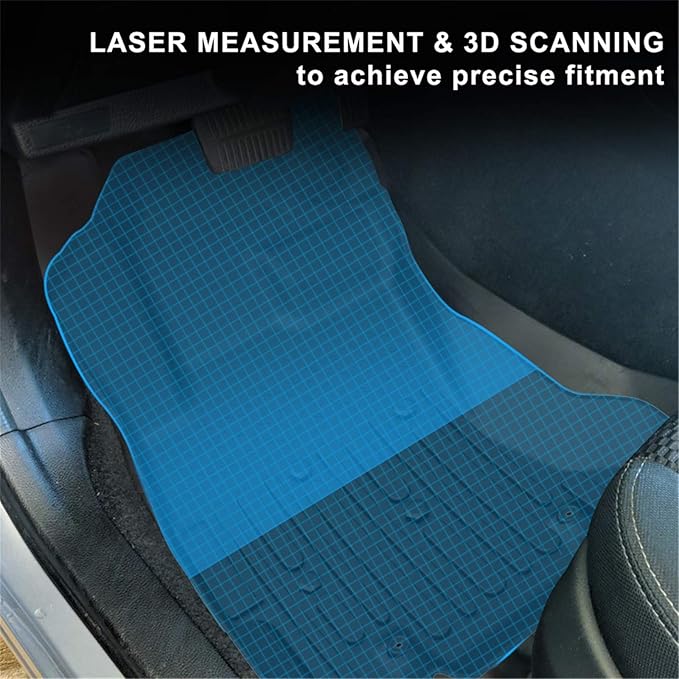 KIWI MASTER Floor Mats for 2014-2018 Subaru Forester, Custom Fit All Weather Car Mats, Heavy Duty TPE Floor Liners, Front & Rear 2 Row, Black