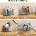 Toothbrush Holders for Bathroom Countertop Organizer, 5 Slots Large Capacity Electric Toothbrush Holder Wall-Mount for Space 