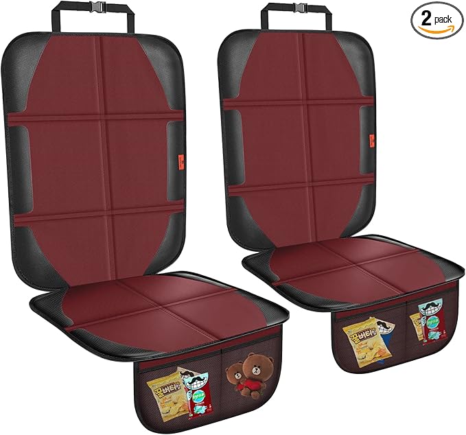 Car Seat Protector,2 Pack Automotive Seat Protectors Baby Carseat Pad Waterproof Durable 600D Fabric for Child Baby Car Seat 