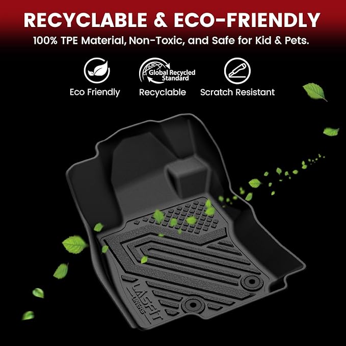 LASFIT Floor Mats & Seatback & Cargo Mats for Subaru Forester 2025-2026 (Not Fit Hybrid & 2025 Wilderness), All Weather TPE Custom Fit Floor Liners for Forester 2025-2026 Gas Backrest and Trunk Mat