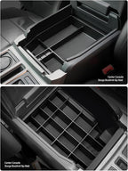 ELECFRESH 2PCS Center Console Organizer for 2023 2022 2021 Ford F150 Accessories, Armrest Storage Box and 16-Compartments Divider for Ford F150 (Not fit for 2024-2026)