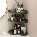 Lifewit 3-Tier Corner Bathroom Counter Organizer, Plastic Makeup Skincare Organizers Storage Countertop, Large Sink Cosmetic 