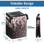 Car Trash Can – Multi-Purpose, Lightweight and Portable with Durable Water-Resistant Coating, No Installation Required, Practical and Ample Capacity, Variety of Colors.Pink Falling Petals