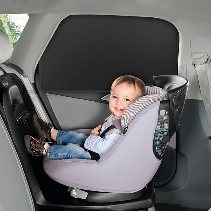 Car Curtains for Side Window - 4 Pcs Privacy Sun Shades Magnetic 100% Block Light Car Window Covers with Cooler Feeling (dexterous, 4pcs)