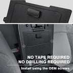 Muslogy Center Console Hidden Organizer Compatible with 2024 2025 2026 Toyota Tacoma Accessories Magnet Armrest Hidden Storage Box Middle Console Insert Secret Organizer Compartment ABS Material