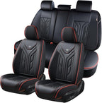 Coverado Seat Covers, Car Seat Covers Full Set, Leather Seat Covers for Cars, Automotive Seat Covers Car Seat Protector Car A