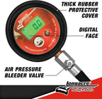 Longacre 52-53003 Semi Pro Digital Tire Pressure Gauge, 0-60