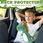 Lenwen 2 Pcs Seat Belt Pillow for Kids Cover for Boys Girls Seatbelt Cushion Pillow for Toddler Car Strap Covers for Travel S