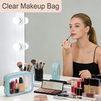 5PCS Diaper Bag Organizer Pouch Set, Clear Organizer Bags, TSA Approved Toiletry Bag, Clear Waterproof Cosmetic Bags with Zip
