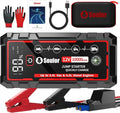 9 in 1 Jump Starter, 12V Jump Box Car Battery Jumper Starter Portable with 14 in 1 Protection Jumper Cables, LED Lights, LCD