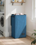 SOLEDI Laundry Hamper with Lid 100L Large & Tall Collapsible Laundry Baskets, Clothes Hamper with Bag Removable Easy to Carry