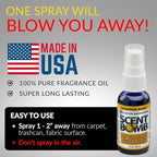 Scent Bomb Air Freshener Spray, Long-Lasting Odor Eliminator - Effective Deodorizer for Home & Car, Fresh Room Spray for Kitc